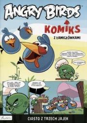 Okładka książki Angry Birds. Komiks z łamigłówkami. Ciasto z trzech jajek