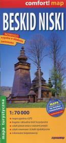 Beskid Niski mapa turystyczna 1:70 000 laminowana. Wydawca: ExpressMap. Dadada.pl Opakowanie Beskid Niski mapa turystyczna 1:70 000 laminowana