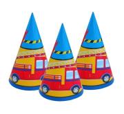 Opakowanie Czapeczki papierowe duże Straż pożarna 6 sztuk