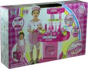 Opakowanie Duża kuchnia światło/dźwięk składana różowa