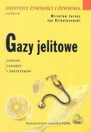Gazy jelitowe. Autor: Mirosław Jarosz, Jan Dzieniszewski. Dadada.pl Okładka książki Gazy jelitowe