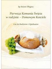 I Komunia Święta w rodzinie - Domowym Kościele. Autor: ks. bp Antoni Długosz. Dadada.pl Okładka książki I Komunia Święta w rodzinie - Domowym Kościele