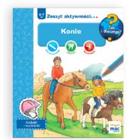 Jak i dlaczego! Konie. Autor: Agata Świerczek Joanna Kołat Sylwia Wyszogrodzka. Dadada.pl Okładka książki Jak i dlaczego! Konie