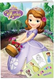 Okładka książki Jej Wysokość Zosia. Kolorowanka i naklejki.