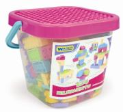 Opakowanie Klocki Mini Blocks w wiaderku dla dziewczynki