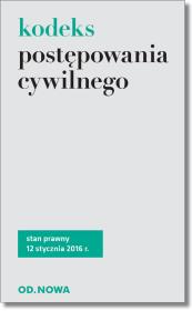Kodeks postępowania cywilnego. Autor: Agnieszka Kaszok (oprac.). Dadada.pl Okładka książki Kodeks postępowania cywilnego