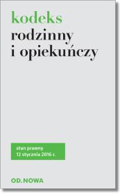 Kodeks rodzinny i opiekuńczy. Autor: Agnieszka Kaszok (oprac.). Dadada.pl Okładka książki Kodeks rodzinny i opiekuńczy