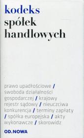 Kodeks spółek handlowych. Autor: Agnieszka Kaszok. Dadada.pl Okładka książki Kodeks spółek handlowych