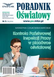 Opakowanie Kontrola Państwowej Inspekcji Pracy w placówce oświatowej