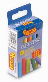 Kreda szkolna kolorowa 10 kolorów JOVI. Wydawca: JOVI. Dadada.pl Opakowanie Kreda szkolna kolorowa 10 kolorów JOVI