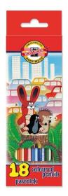 Opakowanie Kredki Krecik 18 kolorów