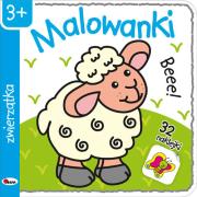 Malowanki 1 zwierzątka. Autor: Piotr Kozera. Dadada.pl Okładka książki Malowanki 1 zwierzątka