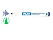 Opakowanie Markery do tablic Milan okrągłe zielone 12 sztuk