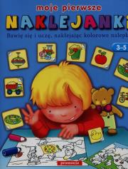 Moje pierwsze naklejanki Naklejanki. Autor: Mariola Langowska-Bałys. Dadada.pl Okładka książki Moje pierwsze naklejanki Naklejanki
