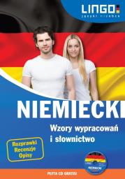 NIEMIECKI WZORY WYPRACOWAN I SLOWNICTWO-LINGO. Autor: Beata Czerwiakowska. Dadada.pl Okładka książki NIEMIECKI WZORY WYPRACOWAN I SLOWNICTWO-LINGO