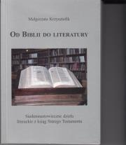Okładka książki Od Biblii do literatury