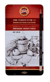 Opakowanie Ołówki grafitowe 8B-8H Toison D'Or 1900 12 sztuk