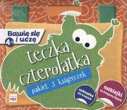 Pakiet Bawię się i uczę Teczka 4-latka. Autor: Opracowanie zbiorowe. Dadada.pl Okładka książki Pakiet Bawię się i uczę Teczka 4-latka