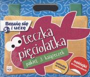 Pakiet Bawię się i uczę. TECZKA 5-latka. Autor: Opracowanie zbiorowe. Dadada.pl Okładka książki Pakiet Bawię się i uczę. TECZKA 5-latka