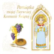 Okładka książki Pamiątka mojej  Pierwszej Komunii Świętej z aniołkiem