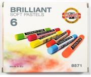 Pastele suche 6 kolorów Fluo. Wydawca: Koh-I-Noor. Dadada.pl Opakowanie Pastele suche 6 kolorów Fluo