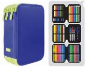 Opakowanie Piórnik 3 poz. z wyprawką Flash 5 zielony MILAN