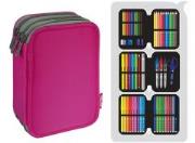 Opakowanie Piórnik 3 poz. z wyprawką Flash IV róż MILAN