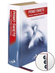 Okładka książki Pismo Święte Starego i Nowego Testamentu z paginatorami