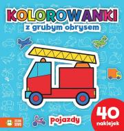 Okładka książki Pojazdy Kolorowanki z grubym obrysem