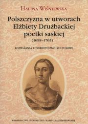 Okładka książki Polszczyzna w utworach Elżbiety Drużbackiej