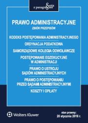 Okładka książki Prawo administracyjne Zbiór przepisów 20.01.2016