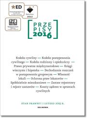 Przepisy 2016. Zbiór cywilny. Autor: Opracowanie zbiorowe. Dadada.pl Okładka książki Przepisy 2016. Zbiór cywilny