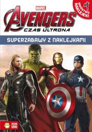 Okładka książki Superzabawy z naklejkami. Avengers Czas Ultrona. Disney