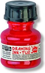 Opakowanie Tusz kreślarski czerwony 20g 20 sztuk