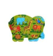 Opakowanie Układanka drewniana w kształcie słonia
