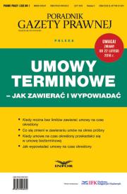 Opakowanie Umowy terminowe jak zawierać i wypowiadać