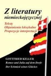 Okładka książki Z literatury niemieckojęz. Gottfried Keller...