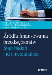 Okładka książki Źródła finansowania przedsiębiorstw