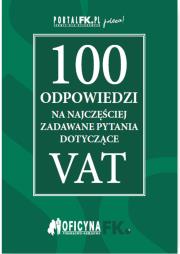 Opakowanie 100 odpowiedzi na najczęściej zadawane pytania dotyczące VAT