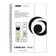 Opakowanie Brulion na spir. A4/80K kratka x.book biały (5szt)