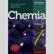 Chemia 1 Podręcznik. Autor: Kupczyk Bożena, Nowak Wiesława, Szczepaniak Maria Barbara. Dadada.pl Okładka książki Chemia 1 Podręcznik