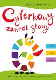 Cyferkowy zawrót głowy. Autor: Danuta Klimkiewicz. Dadada.pl Okładka książki Cyferkowy zawrót głowy