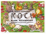 Koci blok rysunkowy. Autor: Nikola Kucharska. Dadada.pl Okładka książki Koci blok rysunkowy