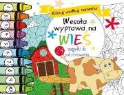 Okładka książki Koloruj według numerów.Wesoła wyprawa na wieś