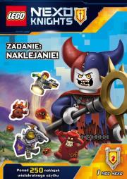 Lego Nexo Knights. Zadanie: naklejanie!. Autor: Opracowanie zbiorowe. Dadada.pl Okładka książki Lego Nexo Knights. Zadanie: naklejanie!