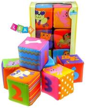 Opakowanie Miękkie kolorowe klocki dla malucha zwierzątka