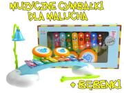 Opakowanie Muzyczne cymbałki + bębenek + nutki dla malucha