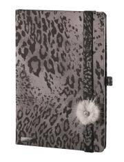 Opakowanie Not A6 Lanybook Wild Cat szary