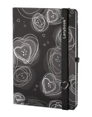 Opakowanie Notes A6 Dreamy Love czarny kratka
