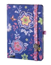 Opakowanie Notes A6 Flowers Beauty niebieski kratka